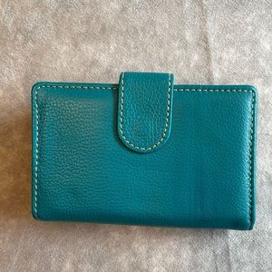 Brand New Teal Leather Wallet